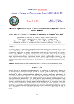 Journal of Chemical and Pharmaceutical Research, 2013, 5(4):229