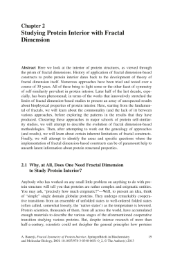 Studying Protein Interior with Fractal Dimension
