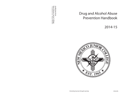 Alcohol and Drug Abuse Prevention Handbook