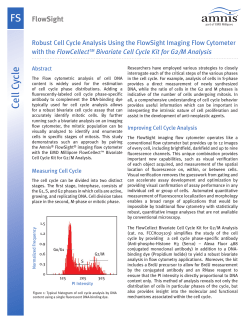 FS Cell Cycle - Amnis&reg; Imaging Flow Cytometers