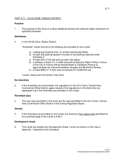 6.71 PART 6.71 - CA-60 ZONE, RADIUS DISTRICT Purpose 1 The