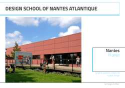DESIGN SCHOOL OF NANTES ATLANTIQUE