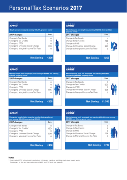 Personal Tax Scenarios