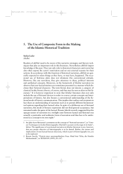 5. The Use of Composite Form in the Making of the Islamic Historical