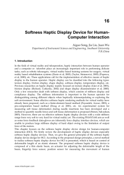 Softness Haptic Display Device for Human