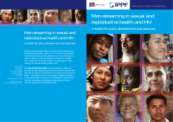 Men-streaming in sexual and reproductive health and