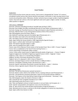 1 Event Timeline Explanation Each country has four event cards per