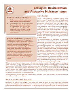 Ecological Revitalization and Attractive Nuisance Issues - CLU-IN