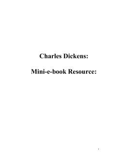 Charles Dickens: Mini-e-book Resource