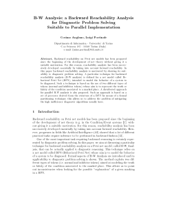 BW Analysis: a Backward Reachability Analysis