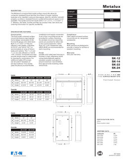Surface Mount Kit, 2` x 2` and 2` x 4` Field Insatall