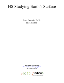 HS Studying Earth`s Surface