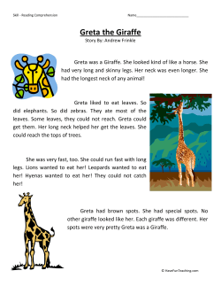 Greta the Giraffe - Have Fun Teaching