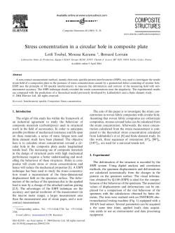 Stress concentration in a circular hole in composite plate