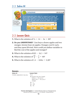 Solve It! - MathChamber