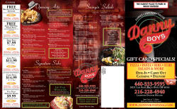 Swingin` Salads Opening Acts Signature Subs