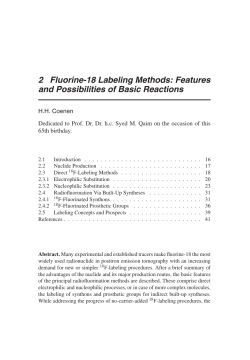 2 Fluorine-18 Labeling Methods: Features and Possibilities of Basic