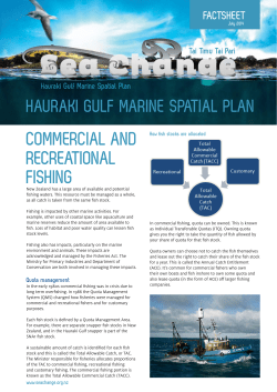 commercial and recreational fishing