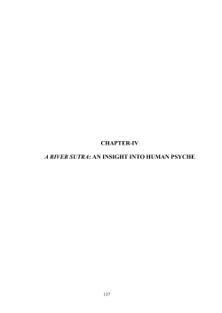 chapter-iv a river sutra: an insight into human psyche