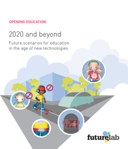 2020 and beyond: Future scenarios for education in the age of new