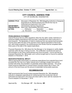 CITY COUNCIL AGENDA ITEM