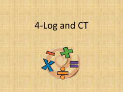 4-Log and CT
