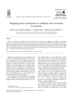 Stopping power calculation of rubidium and strontium for protons