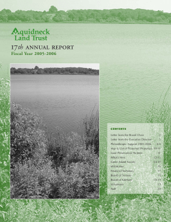 AILT Annual Report 05 - Aquidneck Land Trust