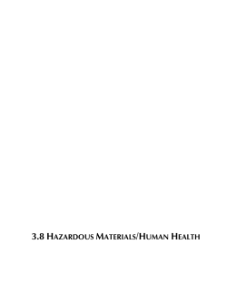 3.8 hazardous materials/human health