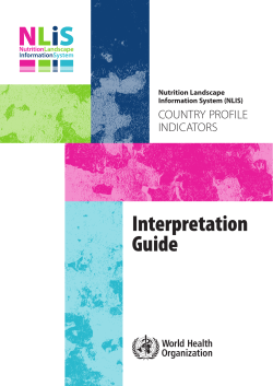 Definitions of indicators for child anthropometry