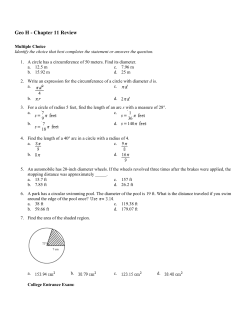 Geo H - Chapter 11 Review