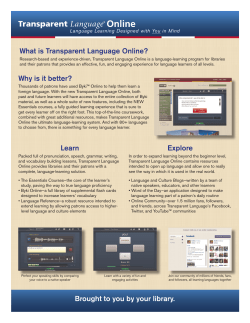 What is Transparent Language Online? Why is it better? Learn