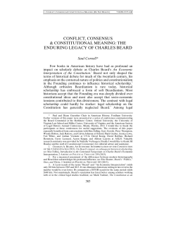 Conflict, Consensus _ Constitutional Meaning