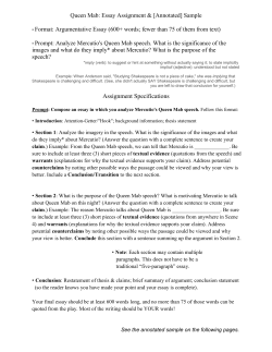 Queen Mab Essay - davis.k12.ut.us