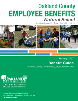 employee benefits - Oakland County, Michigan