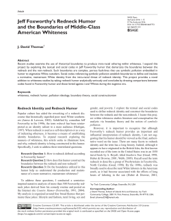 Jeff Foxworthy`s Redneck Humor and the