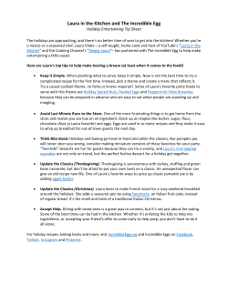 Holiday Entertaining Tips from Laura Vitale