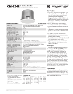 CM-EZ-II In-Ceiling Speaker - SoundTube