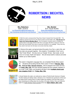 robertson / bechtel news