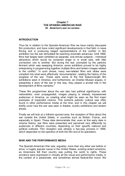 Chapter 7 THE SPANISH-AMERICAN WAR III. America`s war on