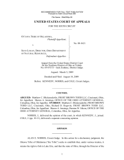 Ottawa Tribe of Oklahoma v. Logan
