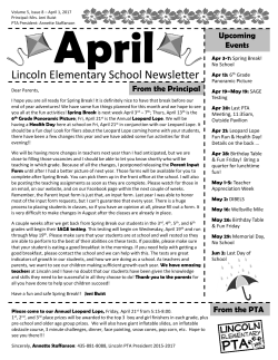 April Newsletter
