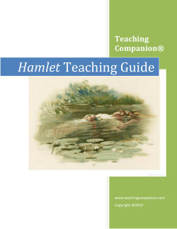 Hamlet Teaching Guide