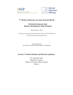 The Settlement of the Russian-Chinese Border Dispute