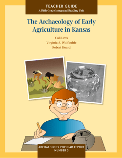 The Archaeology of Early Agriculture in Kansas