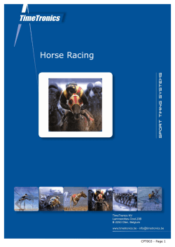 Horse Racing - TimeTronics