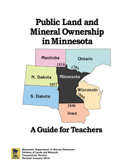 Public Land and Mineral Ownership in Minnesota