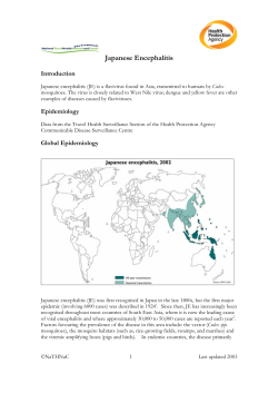 Japanese Encephalitis - University Health Service