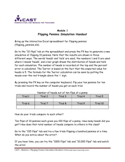 Flipping Pennies Simulation Handout