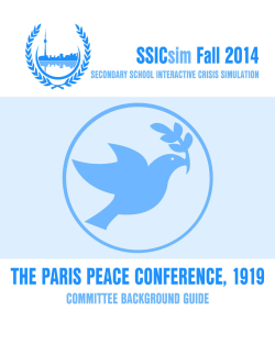 Paris Peace Conference &ndash; 1919